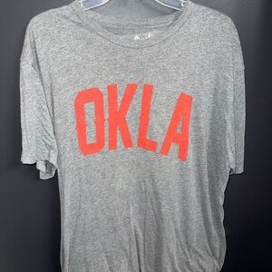 Oklahoma T-Shirt with OKLA Print